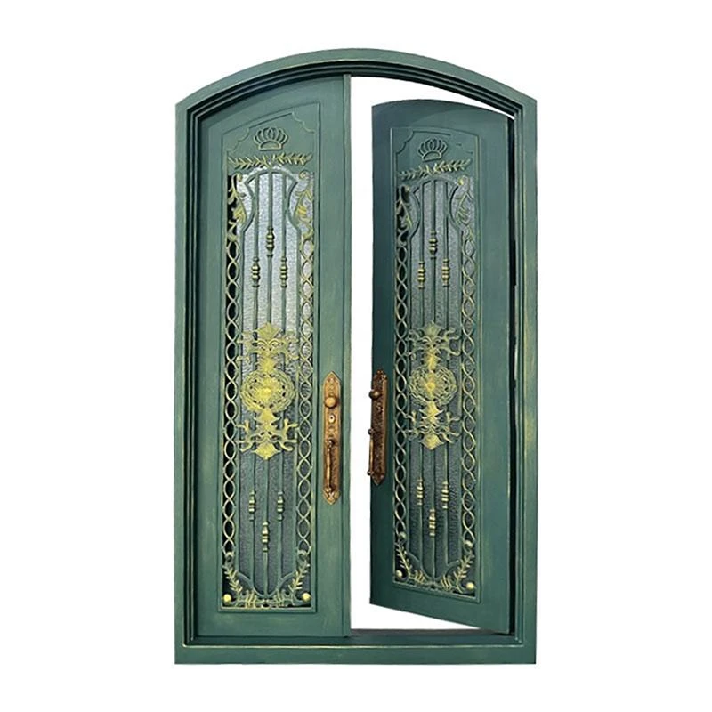 Modern Iron Double Doors